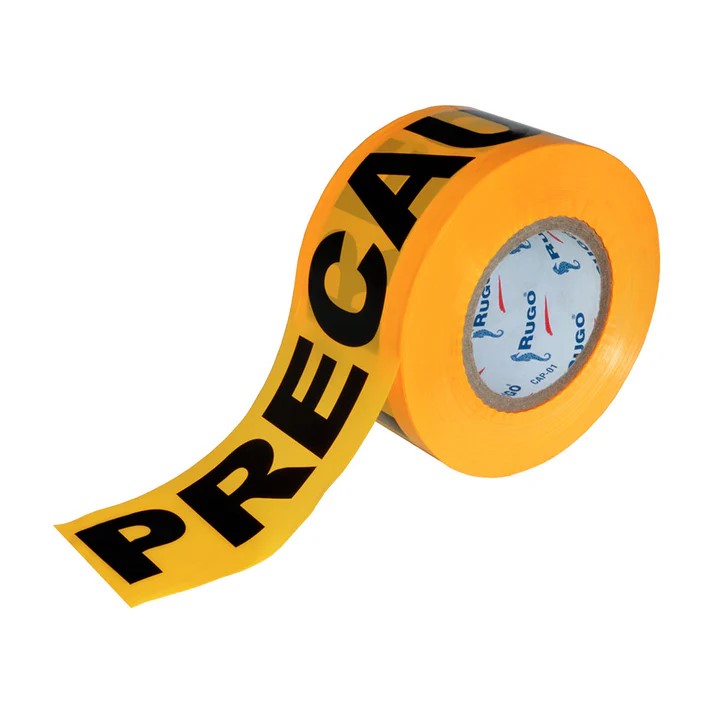 CINTA DE ADVERTENCIA PRECAUCION 0.04MM X 76MM X 300MT