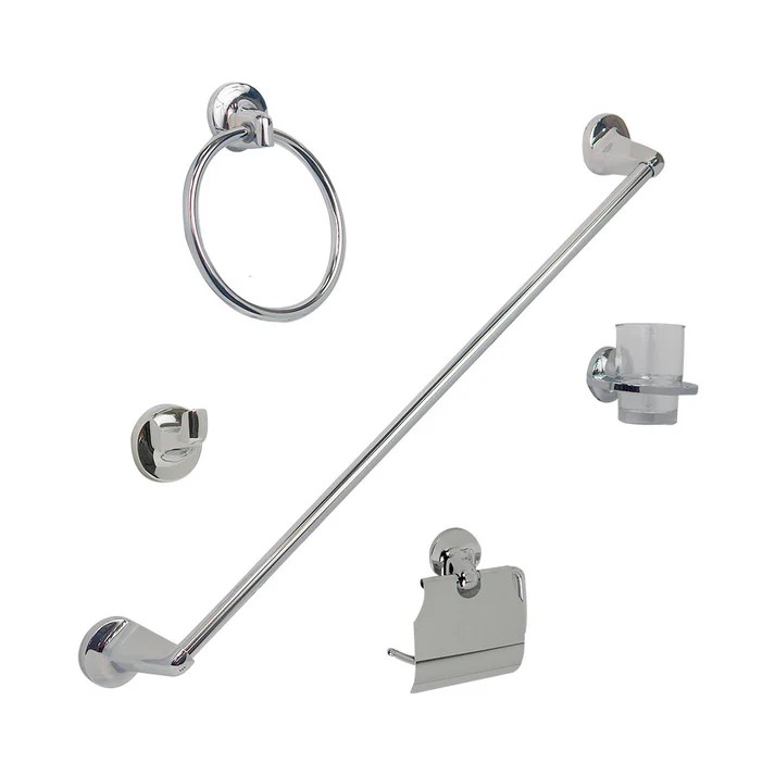 JUEGO ACCS.P/BA�O CROMO