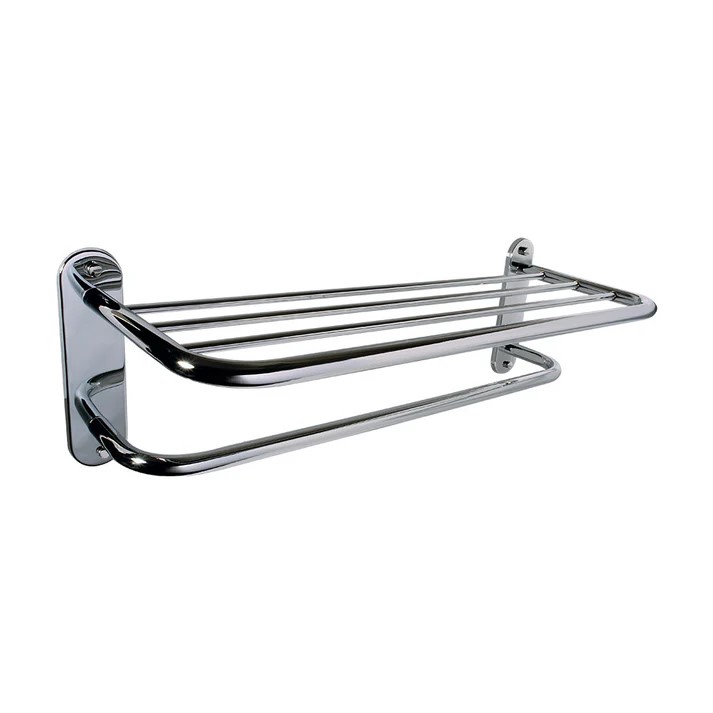 TOALLERO MULTIPLE DE ACERO INOX ACABADO CROMO