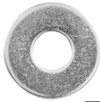Bolsa de 1 kilo arandelas planas galvanizadas 3/8&quot;, fiero
