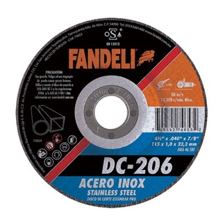 DISCO FNDL.PRO CTE.INOX. 4 1/2”