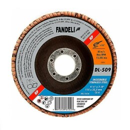 DISCO FNDL.HP  LAM.INOX  4.5”C- 40 CER.