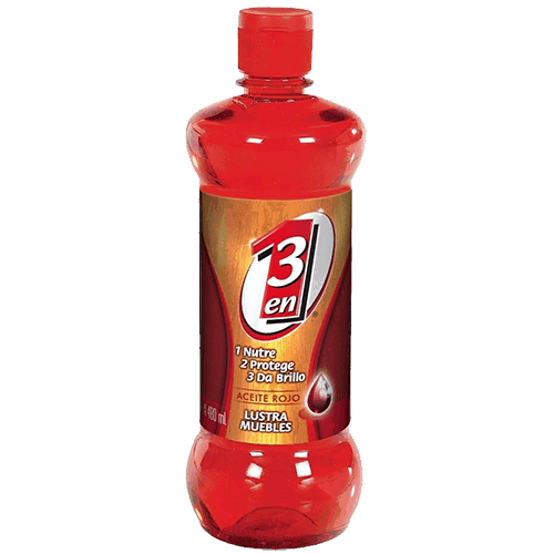 LUSTRADOR ROJO 3 EN 1  480ML.