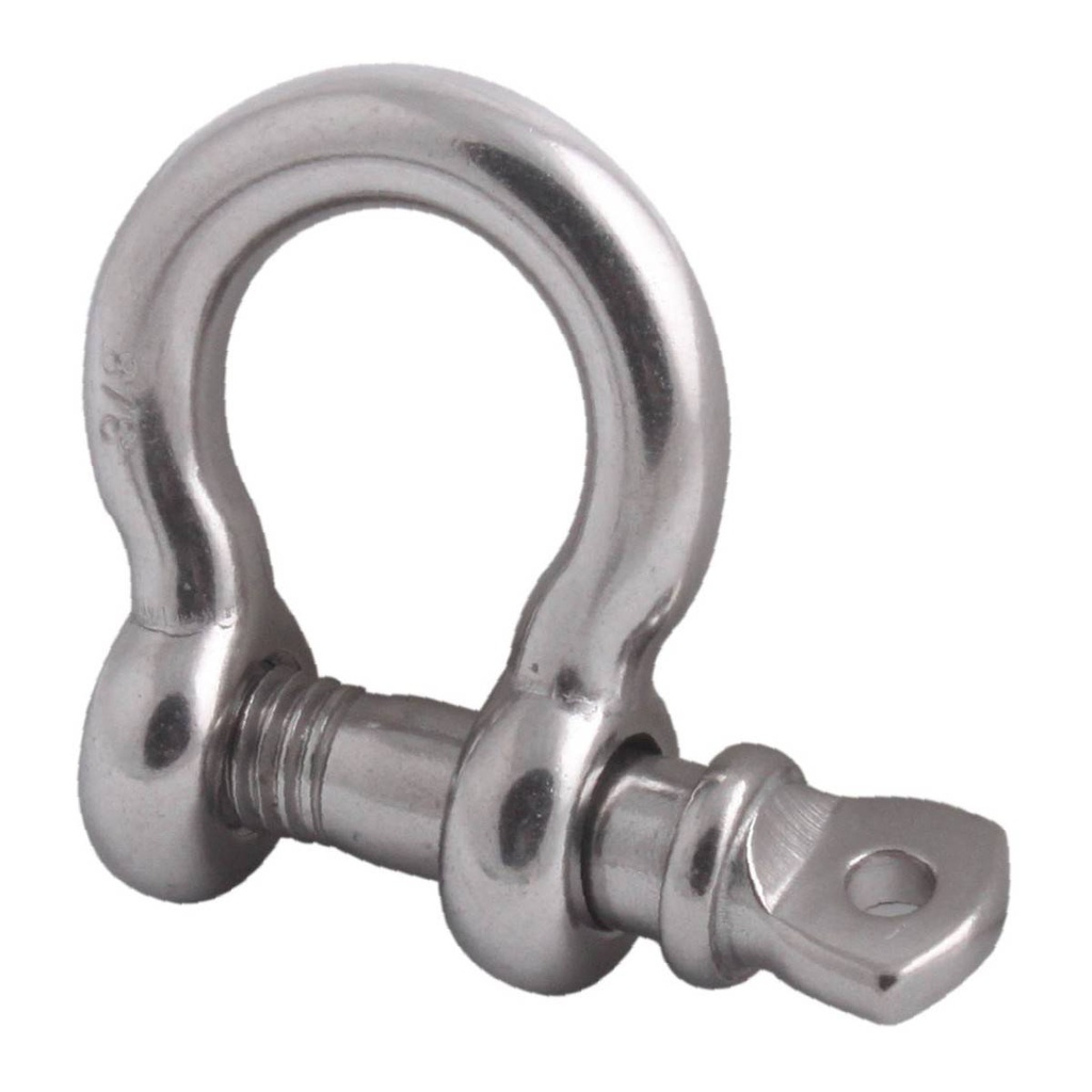 GRILLETE P/CABLE 5/32" ACERO INOX.