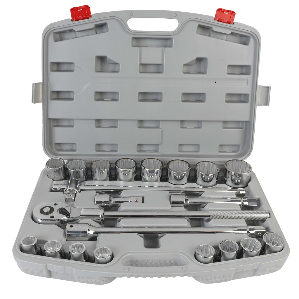 JUEGO  D/21 DADOS CUADRO 3/4&quot; FRACC. P/MECANICO