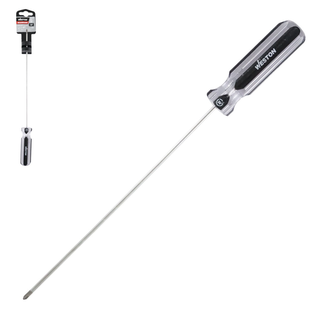 DESARMADOR PHILLIPS 1/8 X 8&quot; MANGO PVC ASME-B107.600 (CAJA C/6 PZAS - PRECIO X PIEZA)