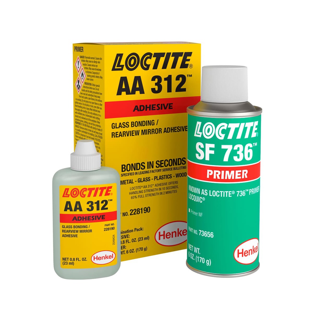 LOCTITE 312 SPEEDBONDER KIT - BOTELLA 20 ml / AEROSOL 170 g