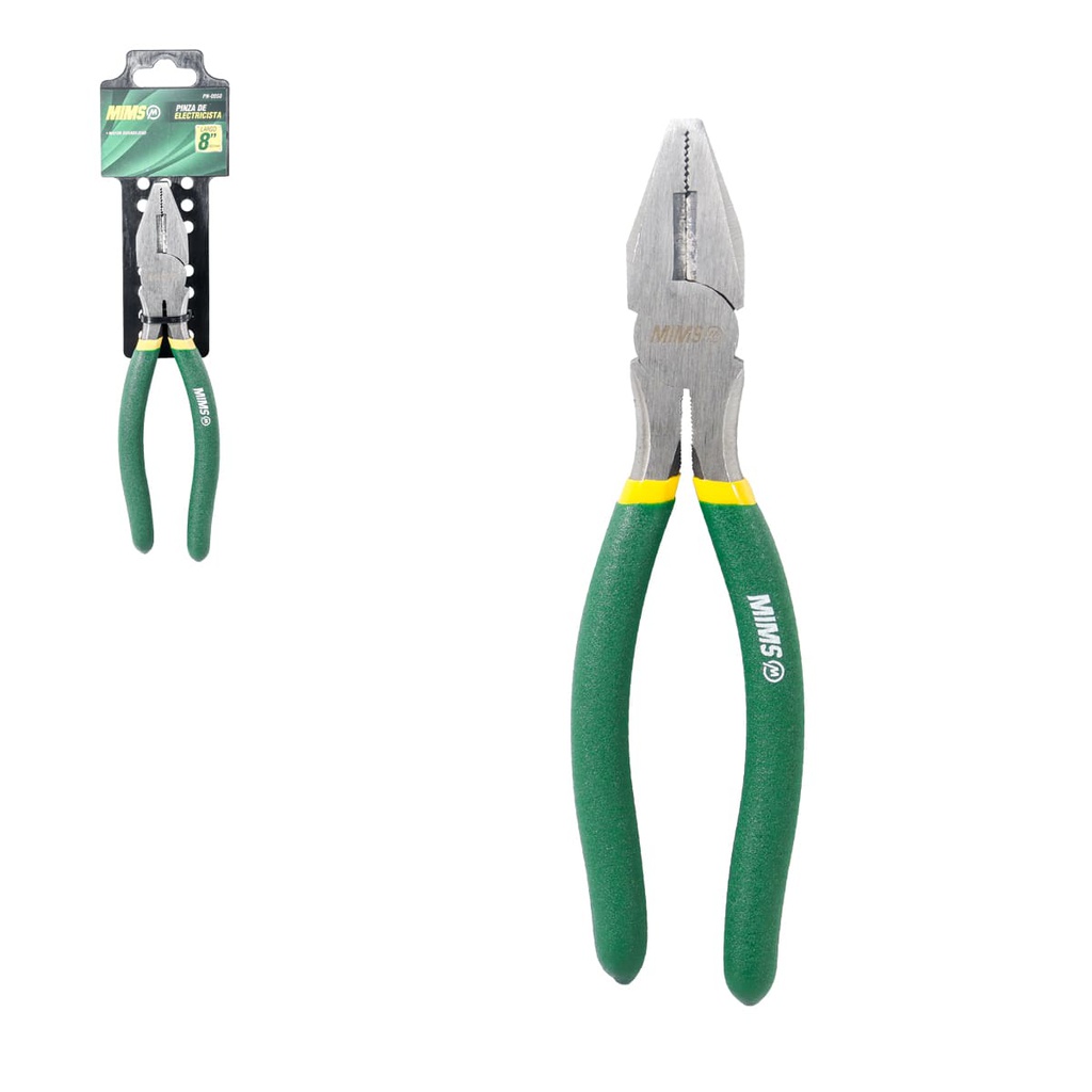 PINZAS DE ELECTRICISTA 8" MIMS (CAJA C/6 PZAS - PRECIO X PIEZA)