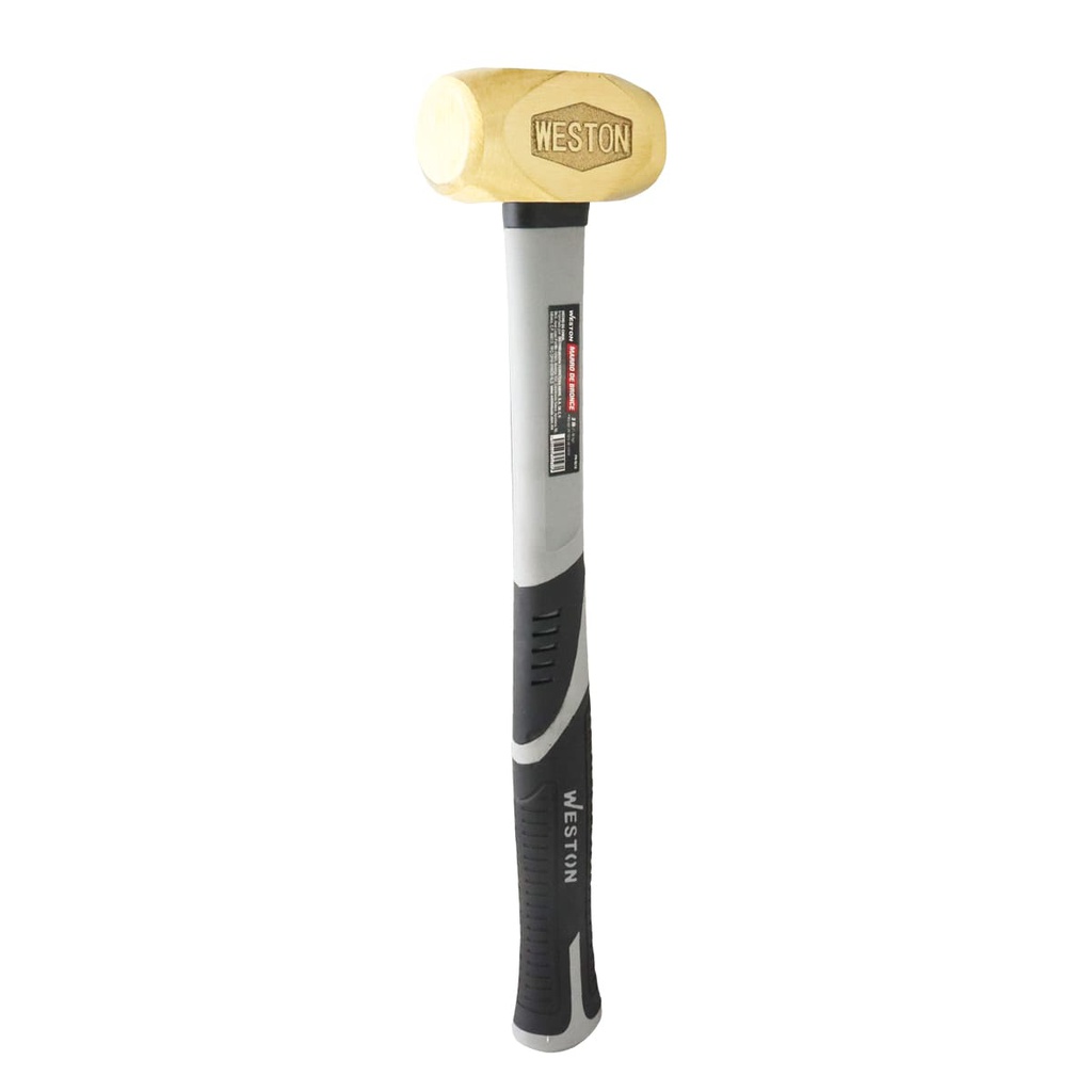 MARRO SEMIPULIDO DE BRONCE 3 LB MANGO 15" DE FIBRA DE VIDRIO