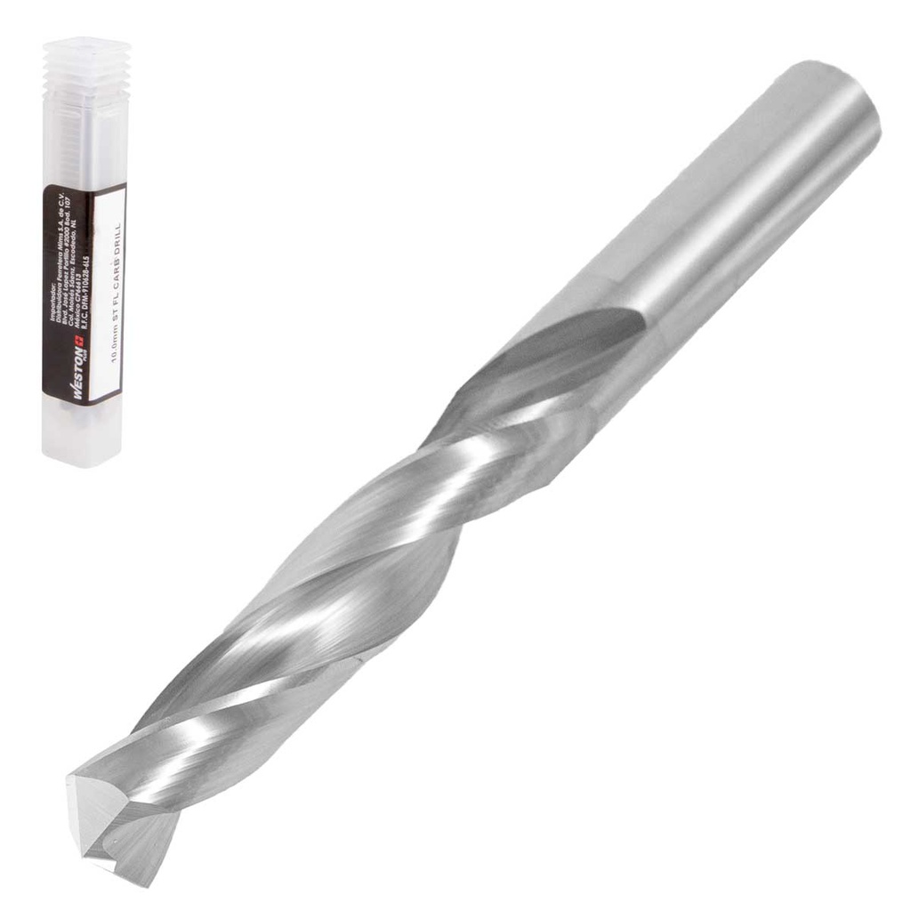 BROCA ESPIRAL CARBURO 12MM ZANCO RECTO