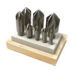 JUEGO DE AVELLANADORES 60° 6 FILOS 8 PZAS (1/4",5/16",3/8",1/2",5/8",3/4",7/8",1") AAV