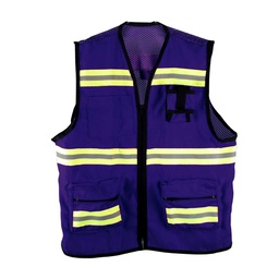 [ST-6-600-530] CHALECO TIPO GEOLOGO C/JERSY Y REF TEX BICOLORAZUL MARINO L