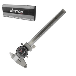 [STW-9395] CALIBRADOR DE CARATULA A PRUEBA D/GOLPES ACERO INOX 6&quot;