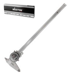 [STW-9400] CALIBRADOR DE CARATULA A PRUEBA D/GOLPES ACERO INOX 12&quot;