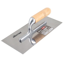 [Z-26075] LLANA CANTO RECTO 11" X 5" 6 REMACHES MANGO D/MADERA