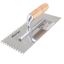 [Z-26080] LLANA CANTO DENTADO CUADRADO 11" X 5" 6 REMACHES MANGO D/MADERA