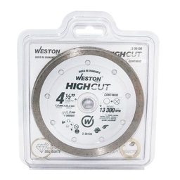 [Z-30130] DISCO DE DIAMANTE RIN CONTINUO 4-1/2" HIGHCUT