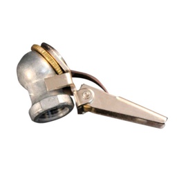 [ZH-00715] VALVULA PARA INFLAR SENCILLA 1/4" NPT CON CLIP  Mod  698BK
