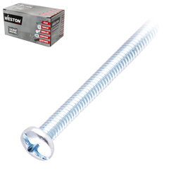 [ZN-07038-C] TORNILLO ESTUFA CABEZA COMBINADA 1/4 X 3/4" (Precio x Caja - Caja c/100 pzas)