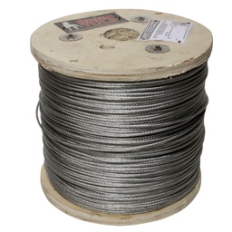 [HK5187] CABLE GALV C/F PVC 3/32-1/8&quot; 7X7 100mt