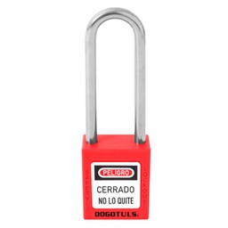 [RL9008] CANDADO BLOQUEO ROJO 38X44 GANCHO LARGO