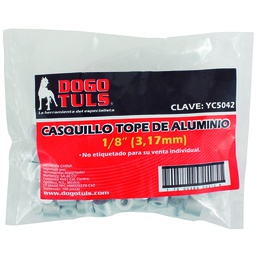[YC5042] CASQUILLO TOPE 1/8&quot; ALUMINIO