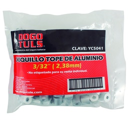 [YC5041] CASQUILLO TOPE 3/32" ALUMINIO