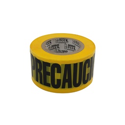 [JY3026] CINTA AMARILLA "PRECAUCION" 3" X 305MTS