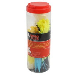 [WL8026] CINTILLAS SUJETACABLE BOTE 600 PZAS