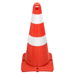 [CT3006] CONO TRAFICO PE 75CM DOS REFLEJANTES