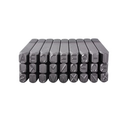 [SP2055] JGO DE LETRAS 1/2&quot; GOLPE DE ACERO 12mm