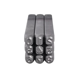 [SP2045] JGO DE NUMEROS 1/4&quot; GOLPE DE ACERO 6mm