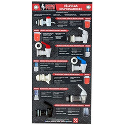 [EX1070] MUESTRARIO VALVULAS DISPENSADORAS 7 PZ