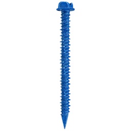 [AF4054] PIJA CONCRETO AZUL HEXAGONAL  1/4&quot; X 2 3/4&quot;