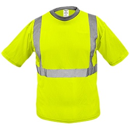 [QB1001] PLAYERA AMARILLA REFLEJANTE CORTA CH