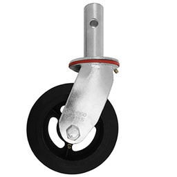 [ZF5151] RODAJA ANDAMIO HULE FIERRO GIRATORIA 6&quot;