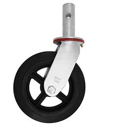 [ZF5153] RODAJA ANDAMIO HULE FIERRO GIRATORIA 8&quot;
