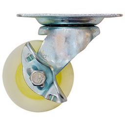 [ZF5056] RODAJA PP BLANCA GIRATORIA FRENO 2-1/2&quot;