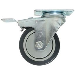 [ZF5102] RODAJA PP Y PU GIRATORIA FRENO 4&quot;