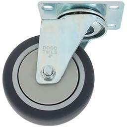 [ZF5090] RODAJA PP Y TPR GRIS GIRATORIA 4&quot;