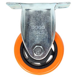 [ZF5110] RODAJA PVC NARANJA FIJA 3&quot;