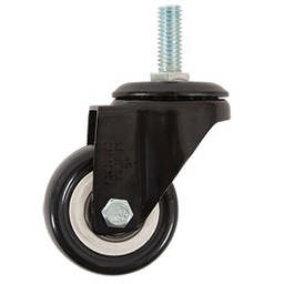 [ZF5187] RODAJA PVC NEGRO ESPIGA ROSC 3/8 GIRA 2"