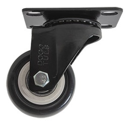[ZF5181] RODAJA PVC NEGRO GIRATORIA 2&quot;