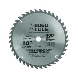[SQ1188] SIERRA CIRCULAR MADERA 10&quot;  40D ENT 1&quot;