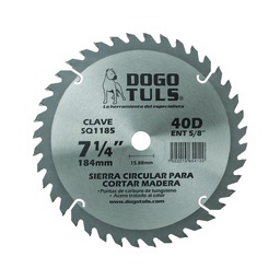 [SQ1185] SIERRA CIRCULAR MADERA 7-1/4 40D ENT5/8&quot;