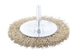 [TC5109] CARDA CIRCULAR VASTAGO 3&quot; GRUESO CALIBRE 0.30 ACERO LATONADO