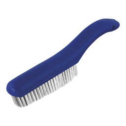 [TC4670 IN HOUSE ] CEPILLO ALAMBRE MANGO CURVO ACERO INOXIDABLE 4X17
