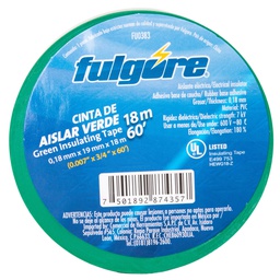 [FU0383] CINTA DE AISLAR 18 M VERDE