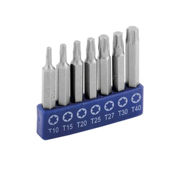[TC1253] PUNTAS 2&quot; TORX DESARMADOR JUEGO 7 PIEZAS