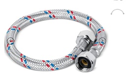 [YD0026  ] MANGUERA FLEXIBLE DE ALUMINIOPARA AGUA / FREGADERO 1/2" X 1